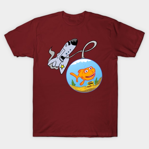 ShuttleFish T-Shirt by CheeseHasselberger